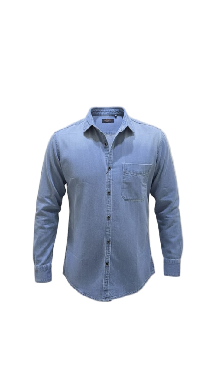 Men’s Slim Fit Denim Shirt DS-LB01