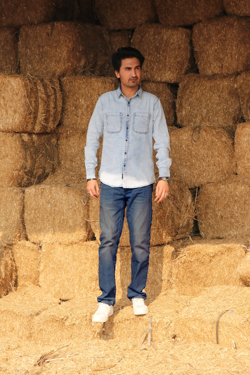 Men’s Slim Fit Denim Shirt DS-WD01