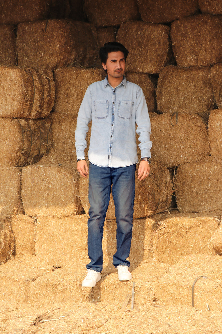 Men’s Slim Fit Denim Shirt DS-WD01